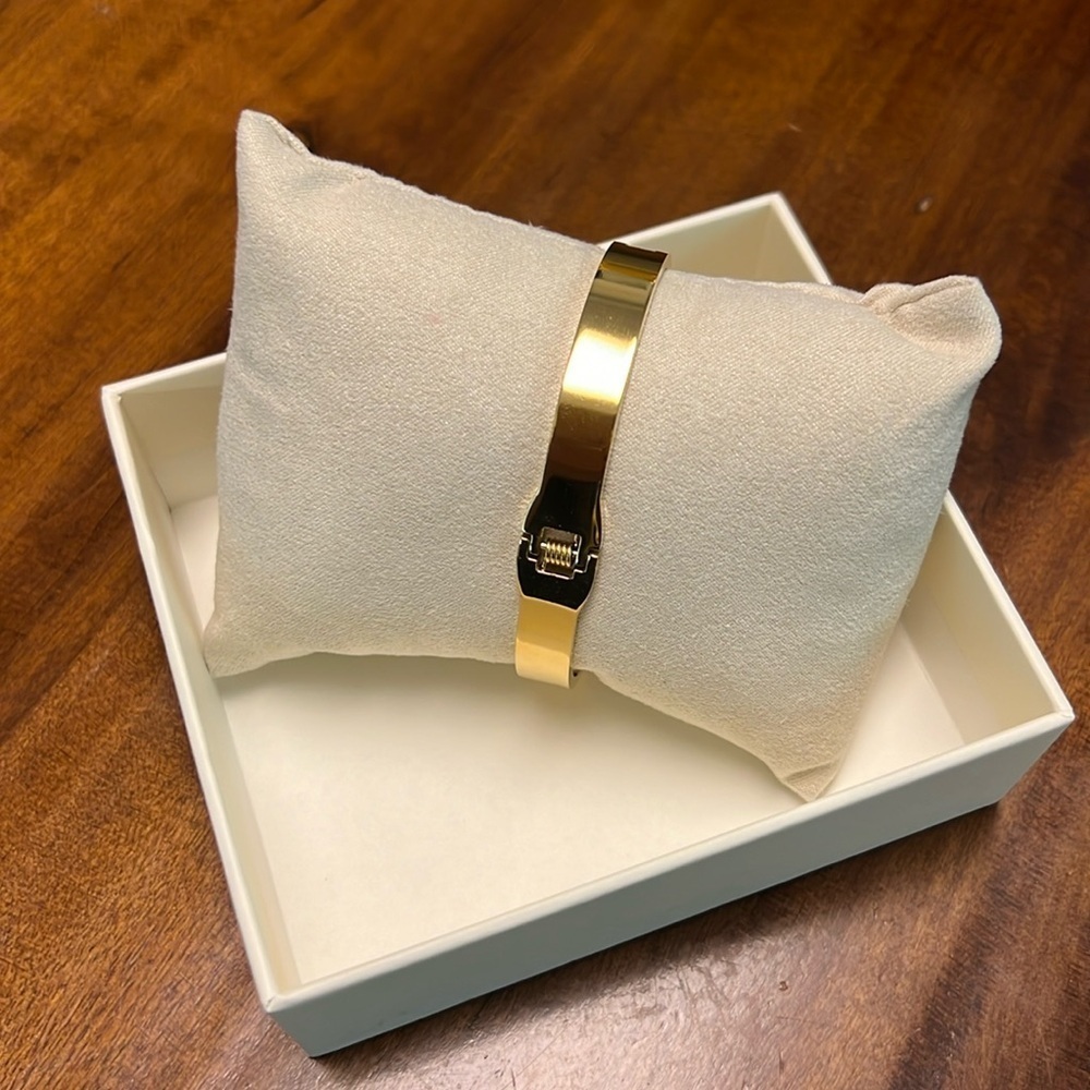 Bracelet with faux buckle detail & rhinestones - Picture 2 of 4